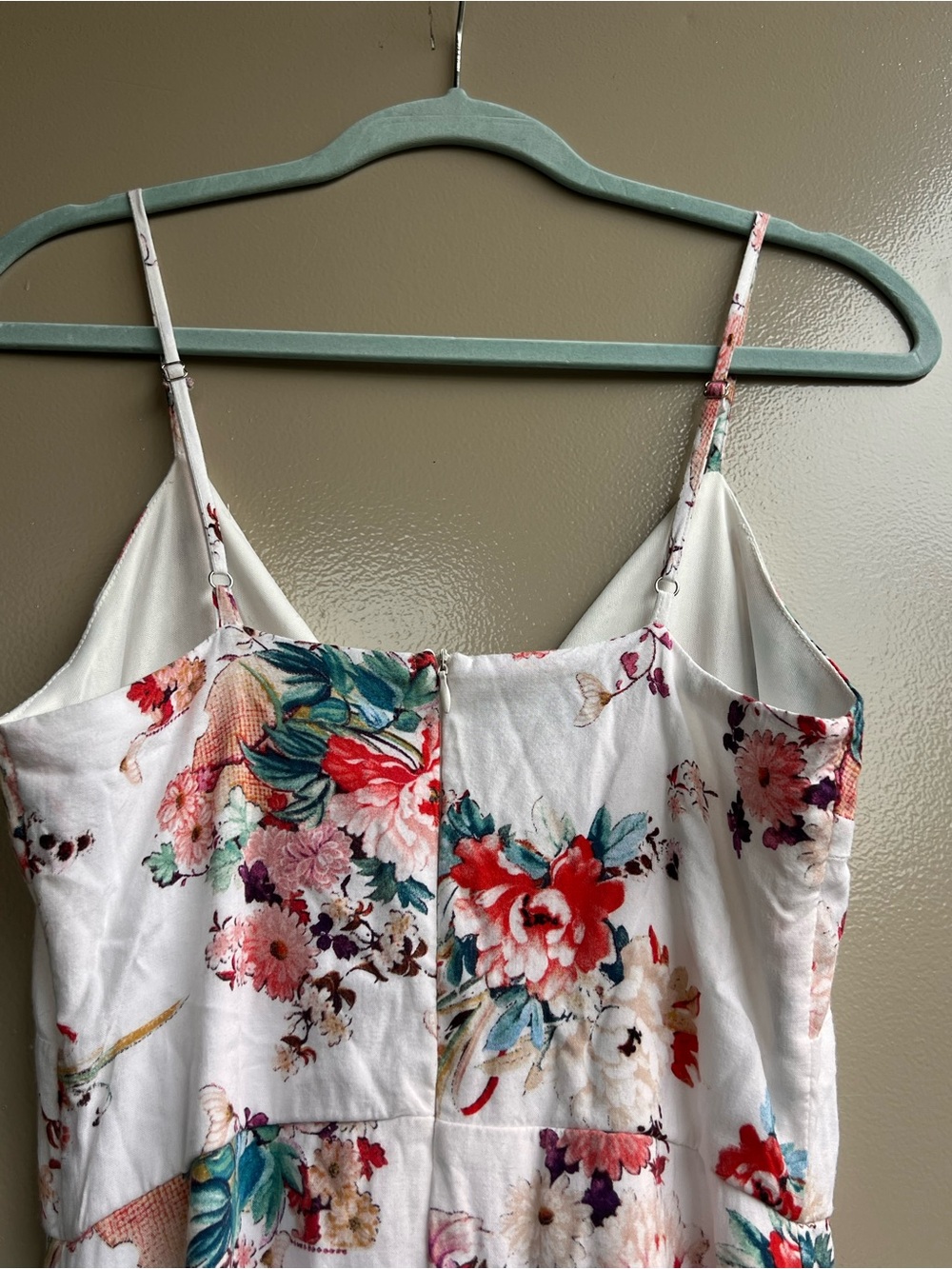 PARISIAN Floral Maxi Dress White Multicolor Peasant Chic Resort Boho Cottagecore - Picture 7 of 15